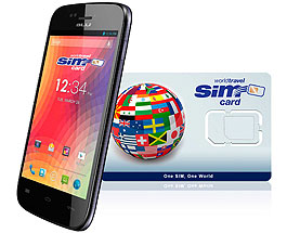 BLU C6 2G/3G/4G & WorldTravelSIM card with Voice, Text, Data + WiFi + Email + GPS + Web and more