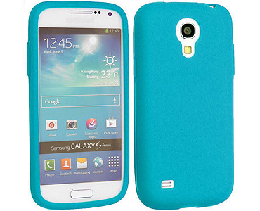 Galaxy S4 Silicone Case Light Blue