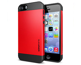 iPhone 5 & 5S Slim Armor Case Red