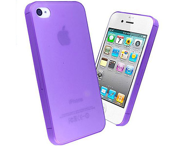 iPhone 5 & 5S Thin TPU + PC Case Purple